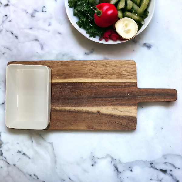 13" x 7" Board & Bowl