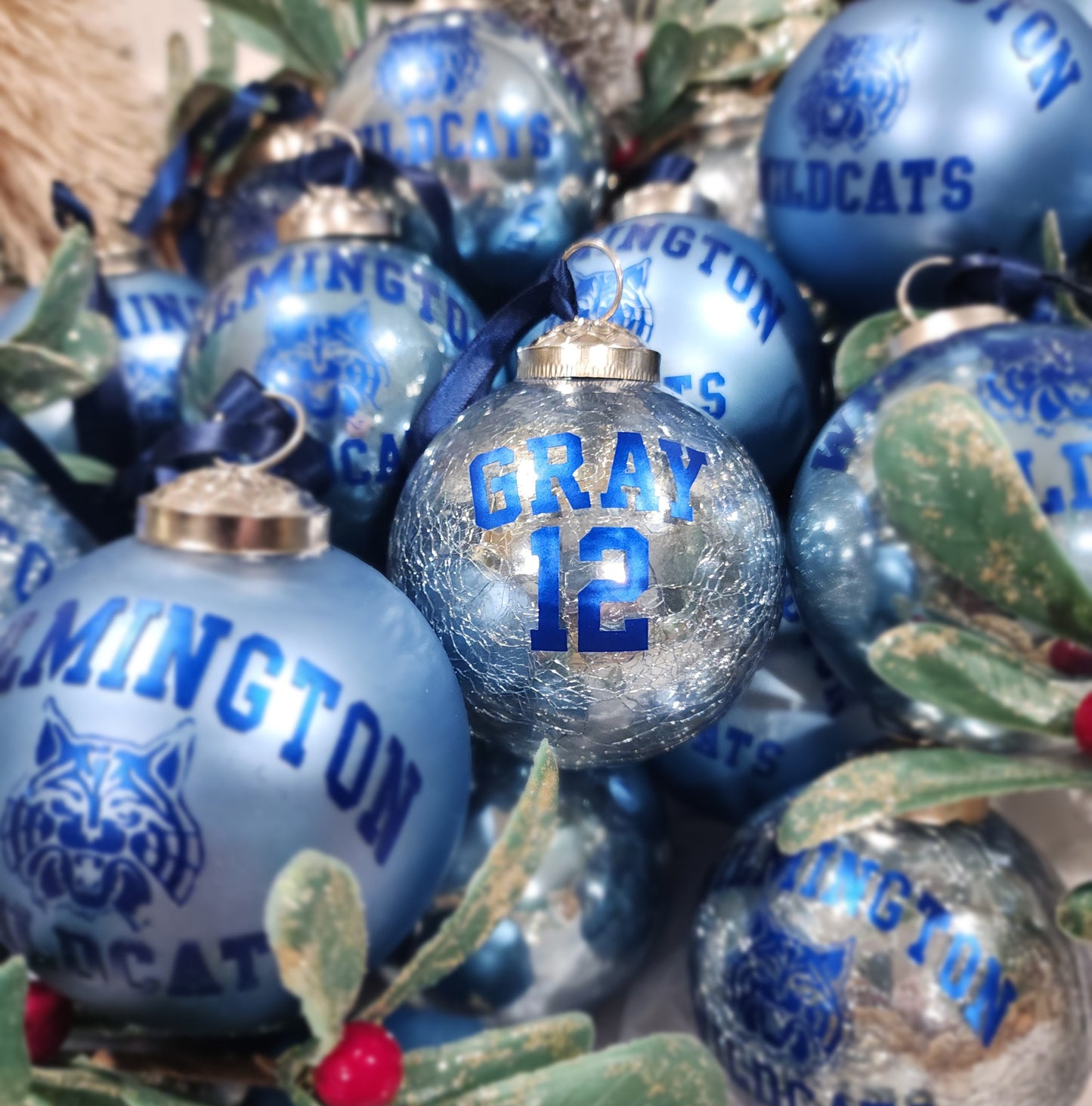 Wilmington Wildcat Spirit Ornament — A Portion of Proceeds Benefits the WHS Boys Basketball Club
