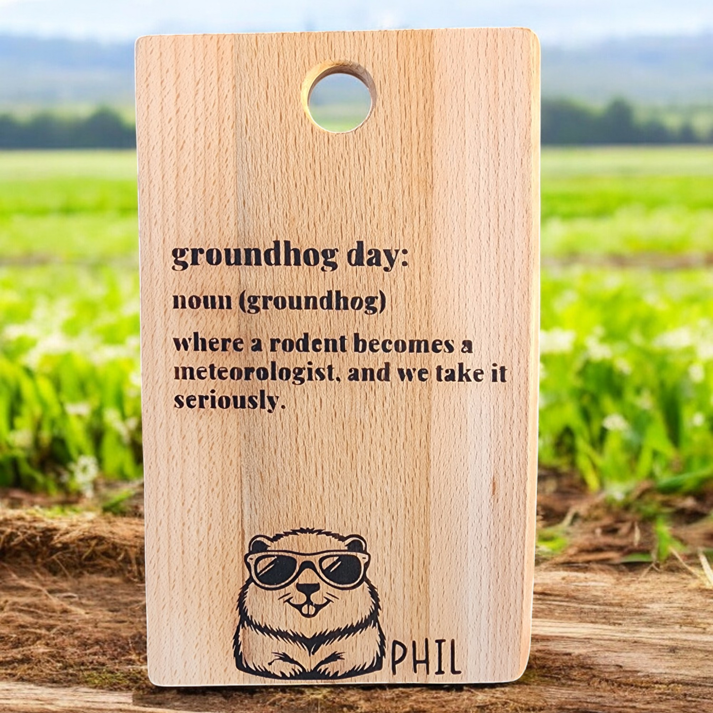 10.5" x 6" Groundhog Day